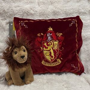 Gryffindor Red Velvet Pillow